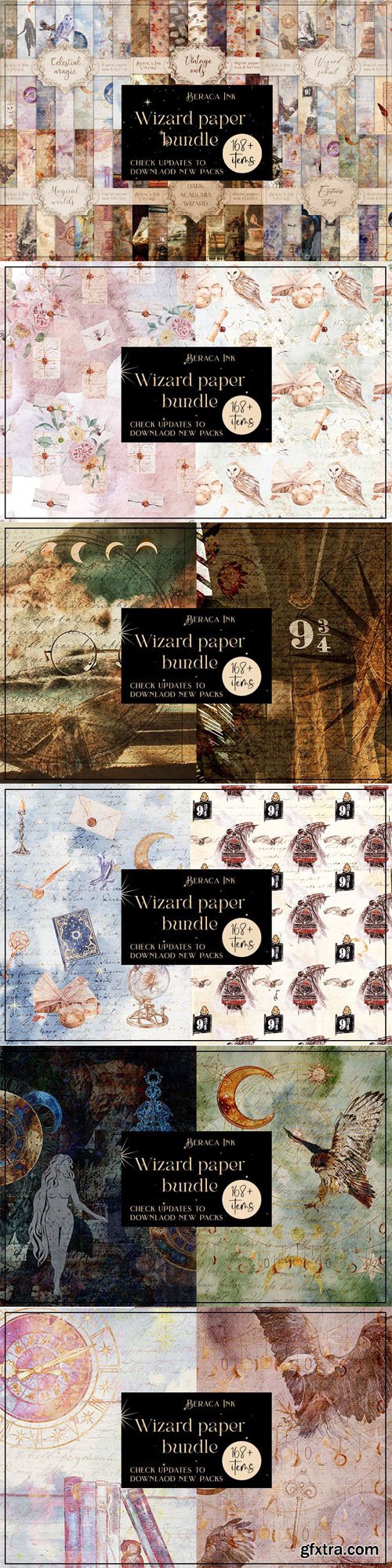 80+ Vintage Wizard Textures Bundle 140922