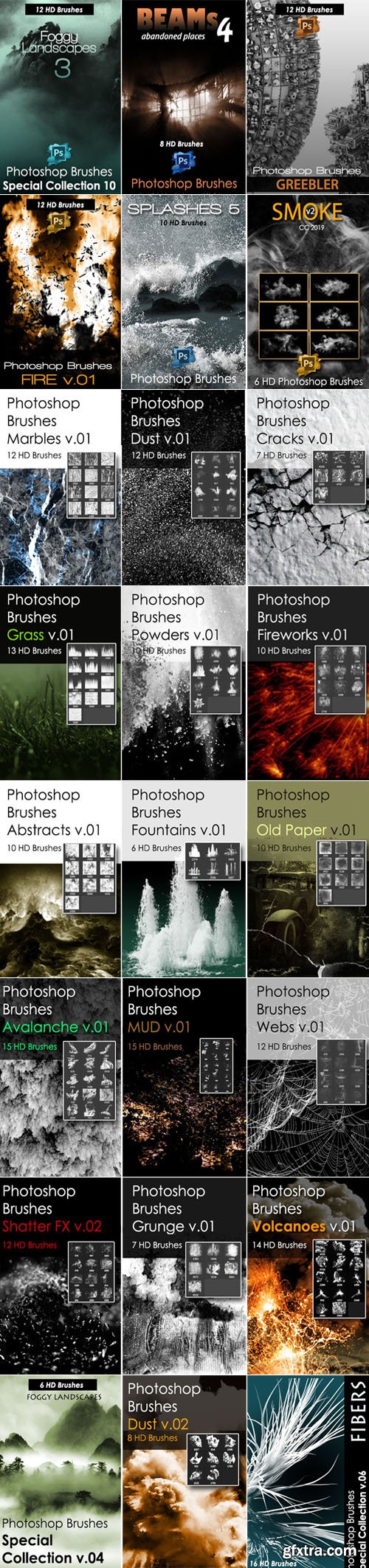 450+ Awesome Photoshop Brushes Collection - Vol.2