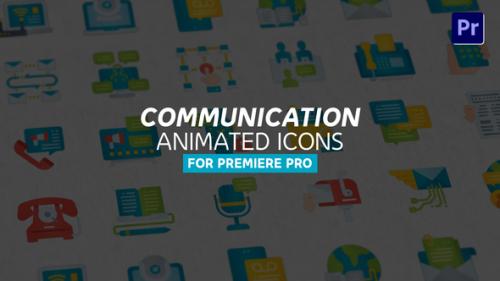 Videohive - Communication Modern Flat Animated Icons - MOGRT - 39551747 - 39551747