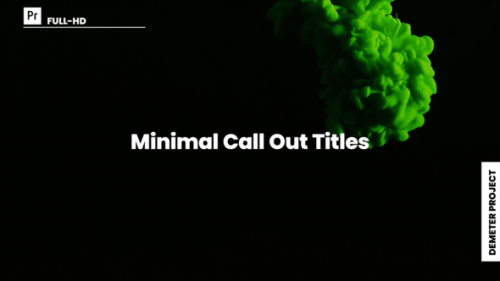 Videohive - Minimal Call Out Titles / MOGRT - 39677687 - 39677687
