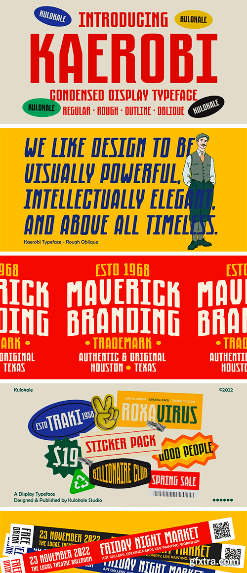 Kaerobi Font Family Kaerobi Font Family