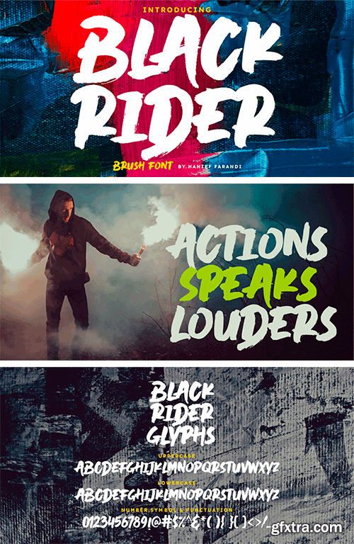 Black Rider Font Black Rider Font