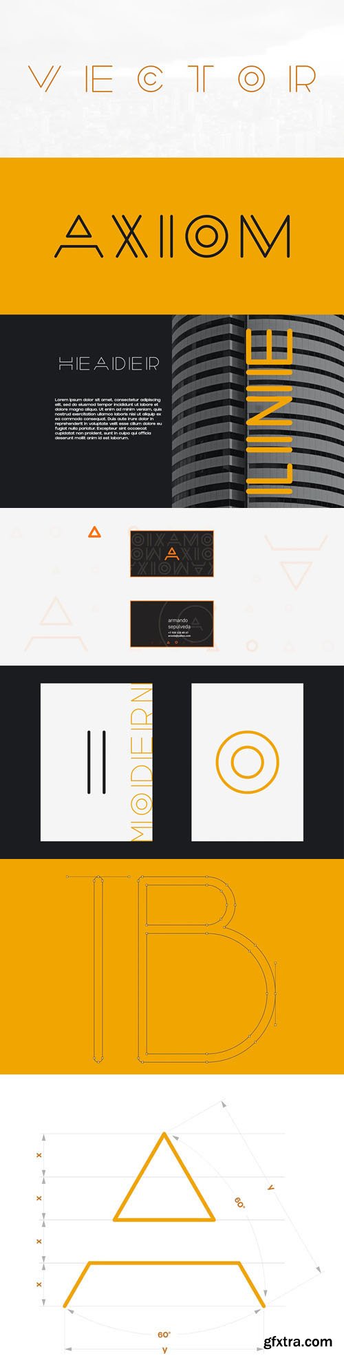 Vector Line - Modern Display Logo Font