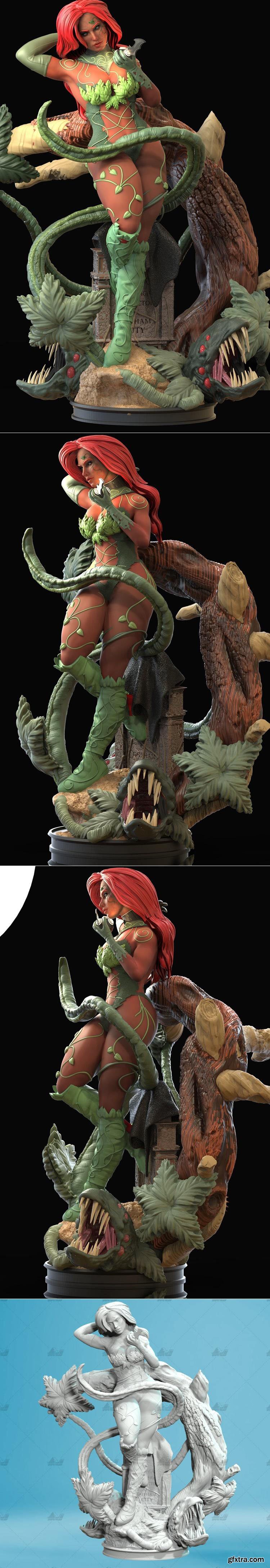Poison Ivy 3D Print Model STL GFxtra Poison ivy 3d print model stl gfxtra