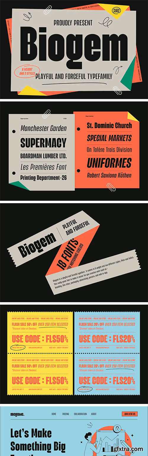 Biogem Typefamaily Biogem Typefamaily