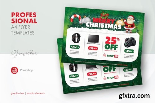 Christmas Shop Flyer Templates BRMSE7X
