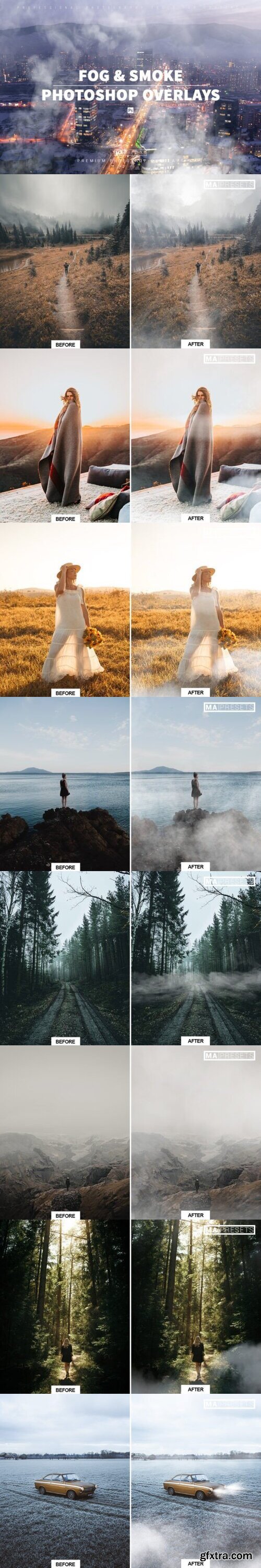 200 FOG &amp; SMOKE OVERLAYS