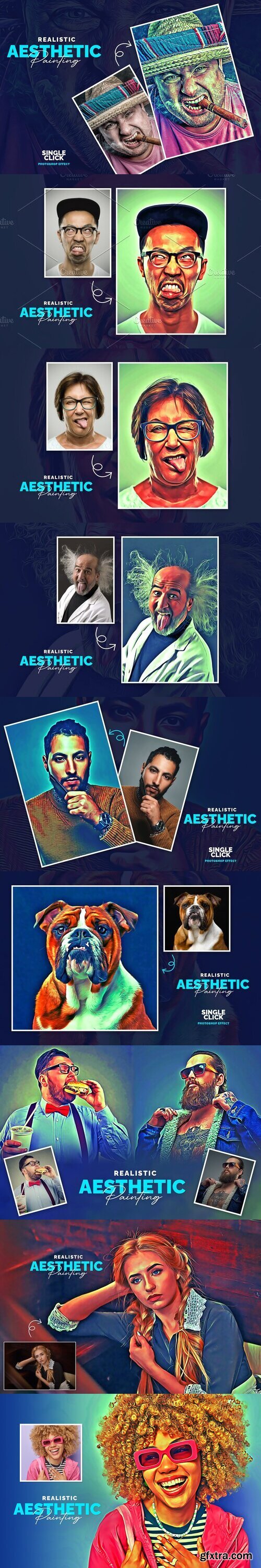 CreativeMarket - Realistic Asthetic Painting 7821844