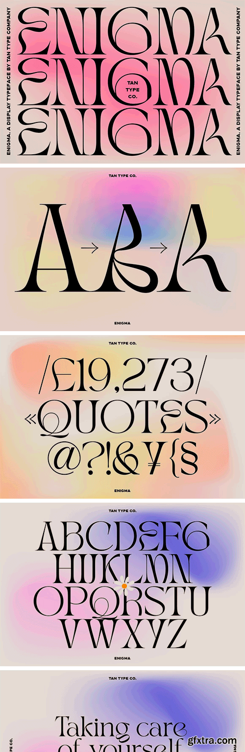 TAN Enigma - Elegant Display Serif TAN Enigma - Elegant Display Serif