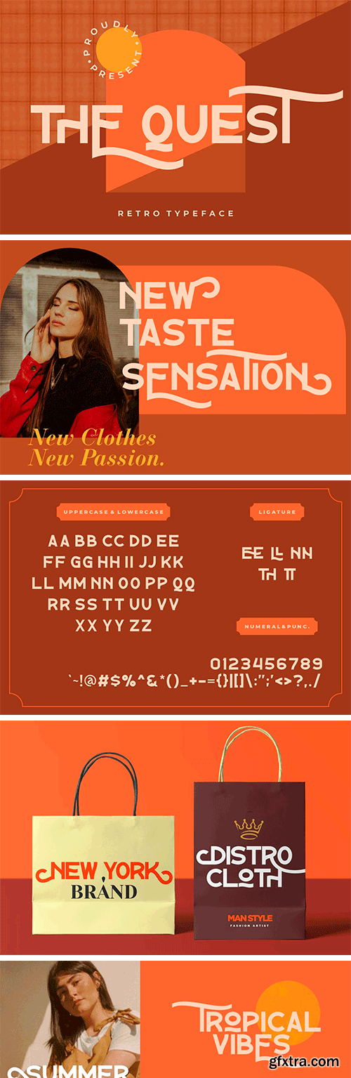 The Quest Retro Typeface The Quest Retro Typeface