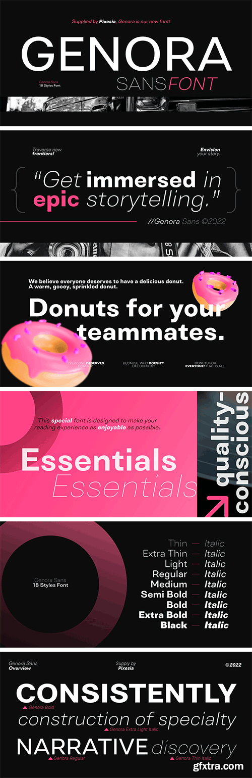 Genora Sans Font Family Genora Sans Font Family
