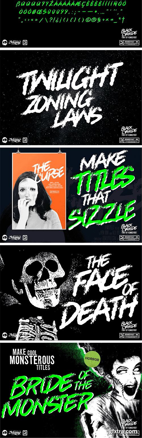 Black Cyanide Font Black Cyanide Font