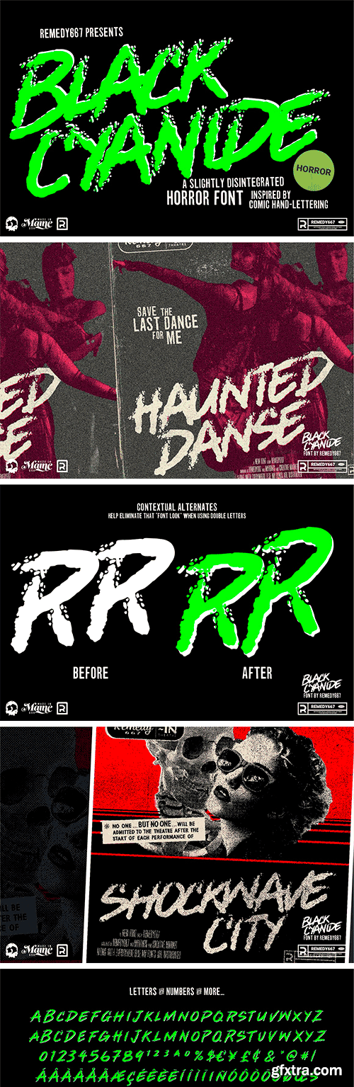 Black Cyanide Font Black Cyanide Font