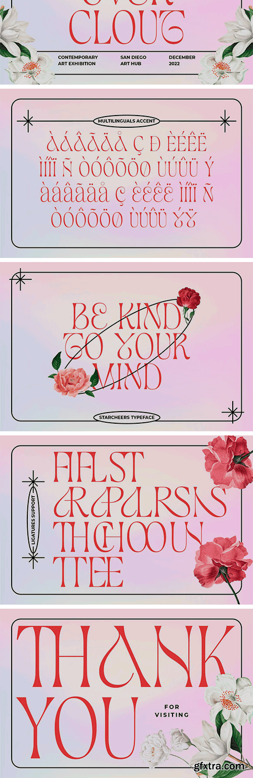 Starcheers - Unique Display Serif Starcheers - Unique Display Serif