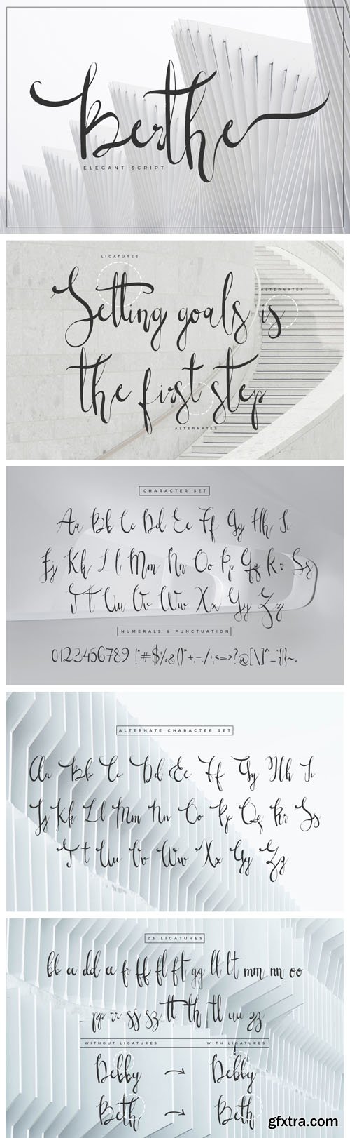 Berthe - Ellegant Script Signature Font