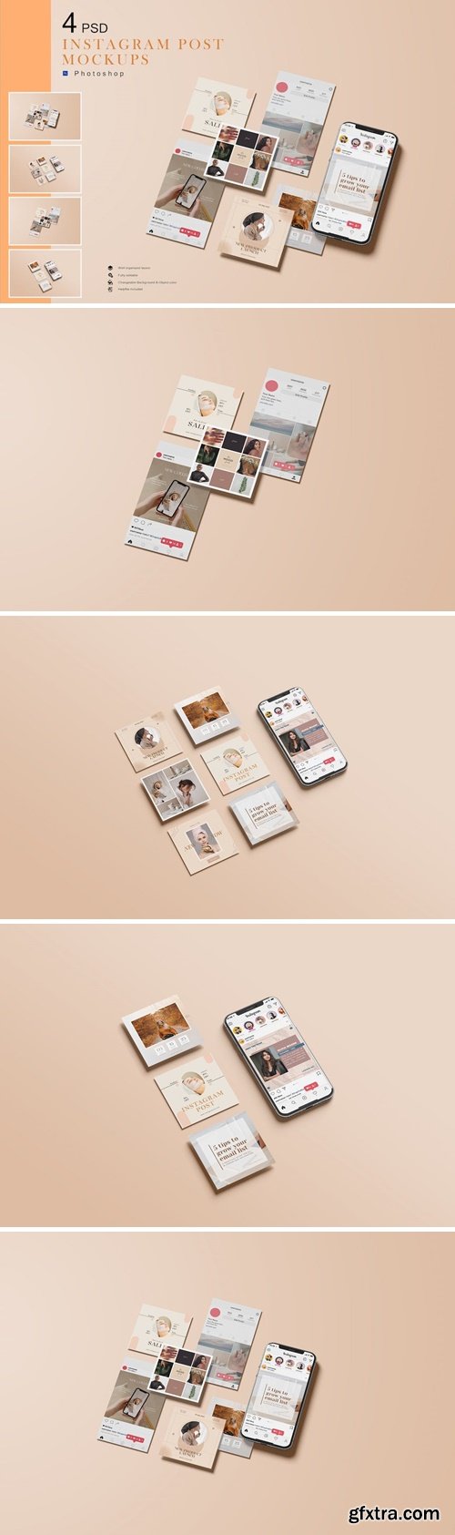 Instagram Post Mockup BRSHL4M