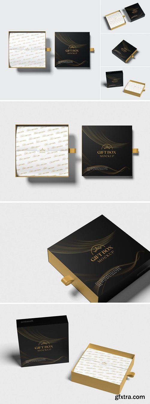 Gift Box Mockup QTFJG6M