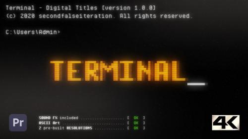 Videohive - Terminal - Digital Titles | Premiere Pro - 39919730 - 39919730