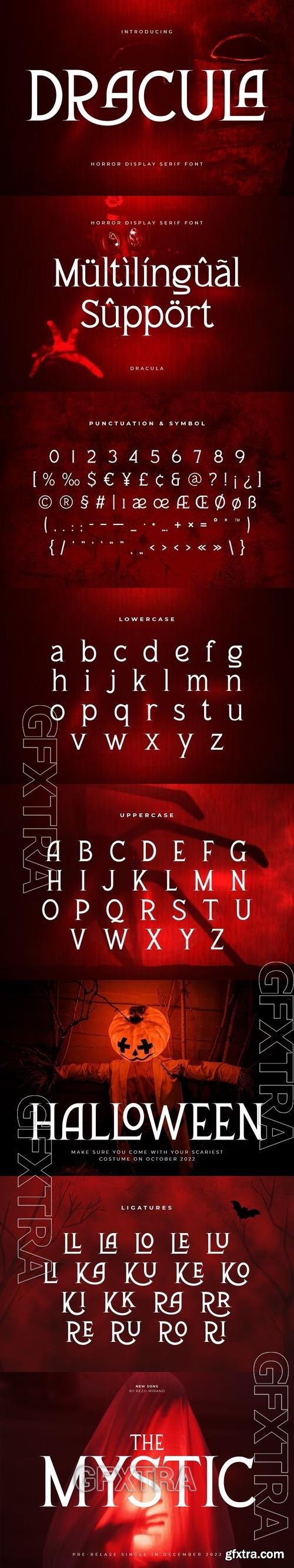 Dracula - Horror Display Serif Font U8KZLTT