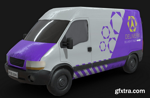 Generic Delivery Van 3D Model