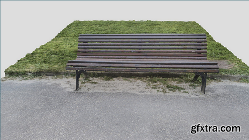 Park bench scan 3D Model