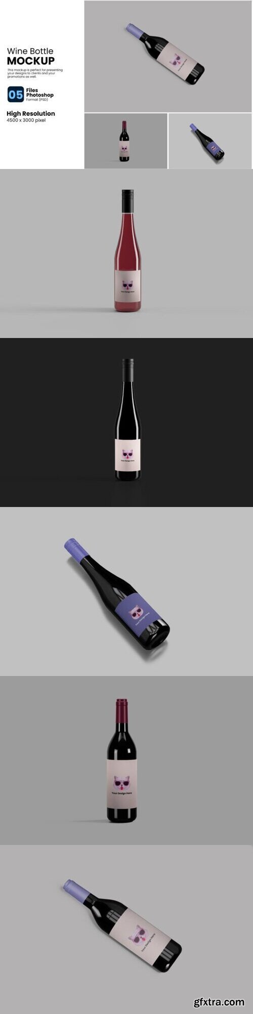 Wine Bottle Mockup