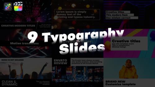 Videohive - Typography Slides | FCPX - 40093186 - 40093186