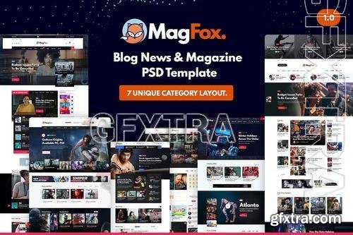 MagFox - Blog News & Magazine PSD Template UGQNXPY