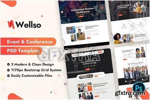 Wellso - Event & Conference PSD Template GRK66JY
