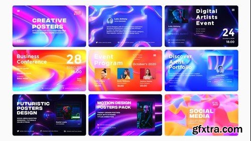 Videohive Motion Design Posters Pack V.01 40113854