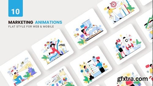 Videohive Marketing Animations - Flat Concept 40150097