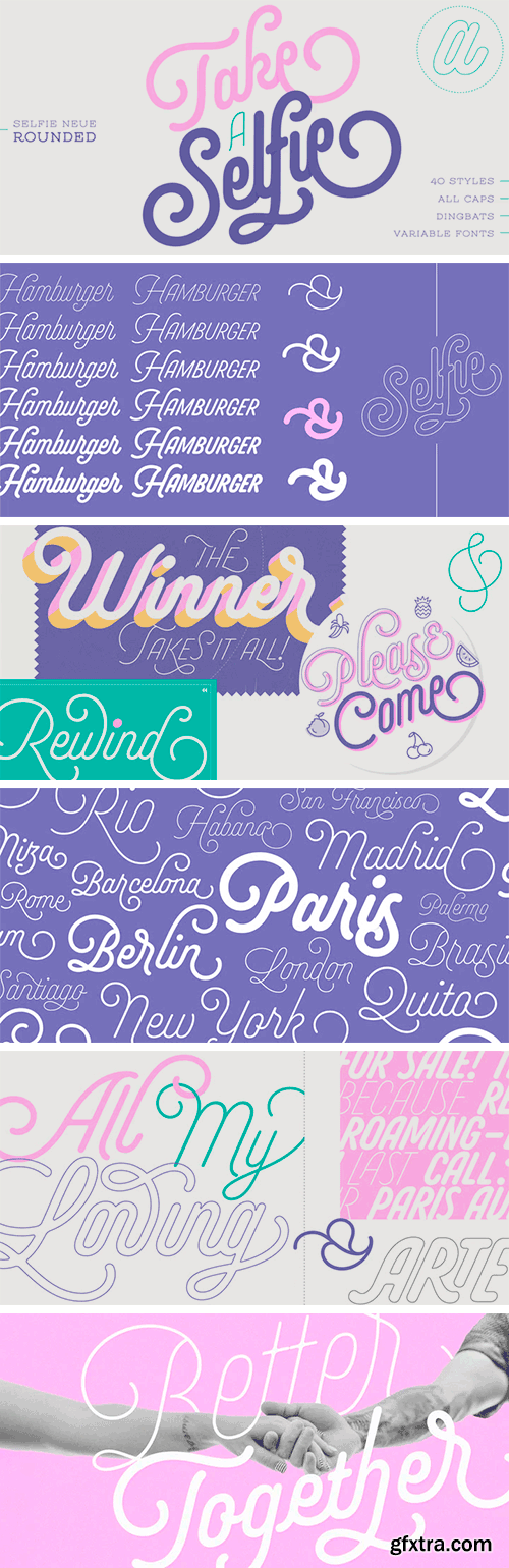 Selfie Neue Rounded Font Family