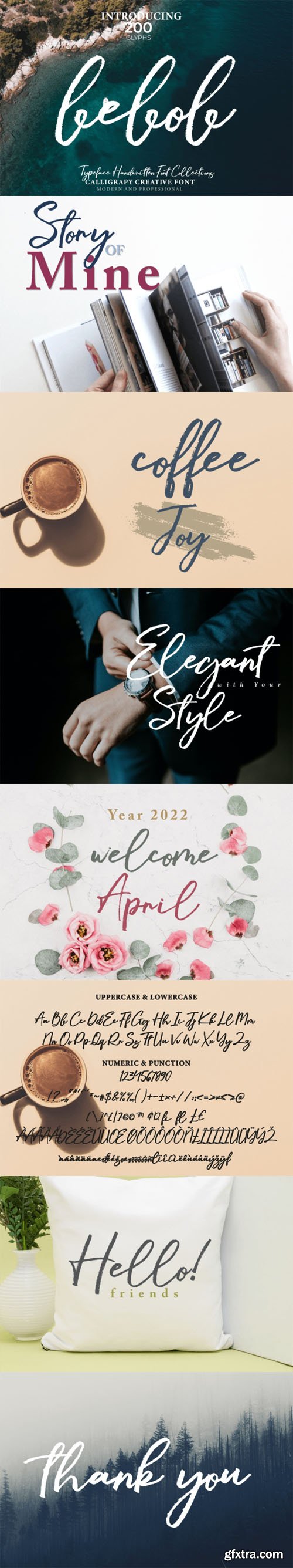 Bebob - Brush Calligraphy Font