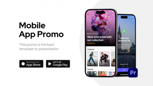 Videohive - Mobile App Promo Phone 14 Pro for Premiere Pro - 40125938 - 40125938