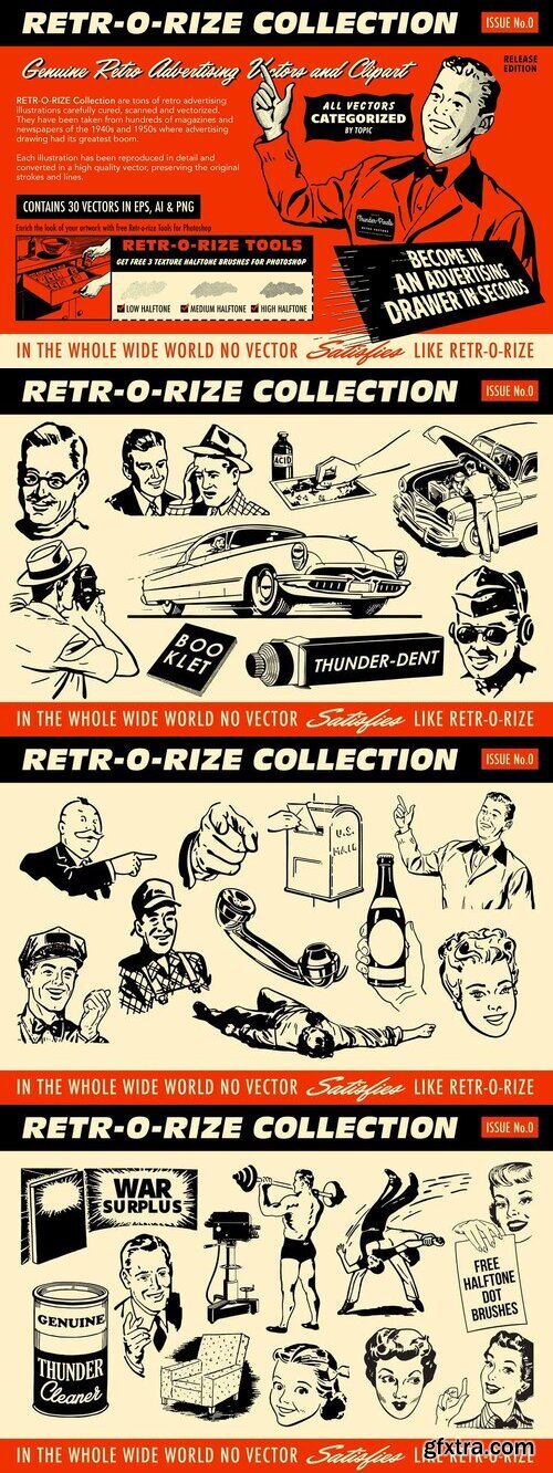 Retro Vectors Collection - Issue #0