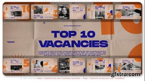 Videohive Top 10 Vacancies Rating Promo 40345112