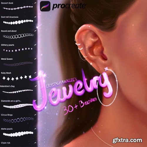 30+ Jewelry Brushes for Procreate