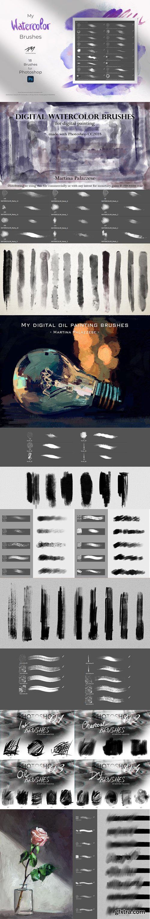 10+ Sets of Drawing Brushes for Photoshop