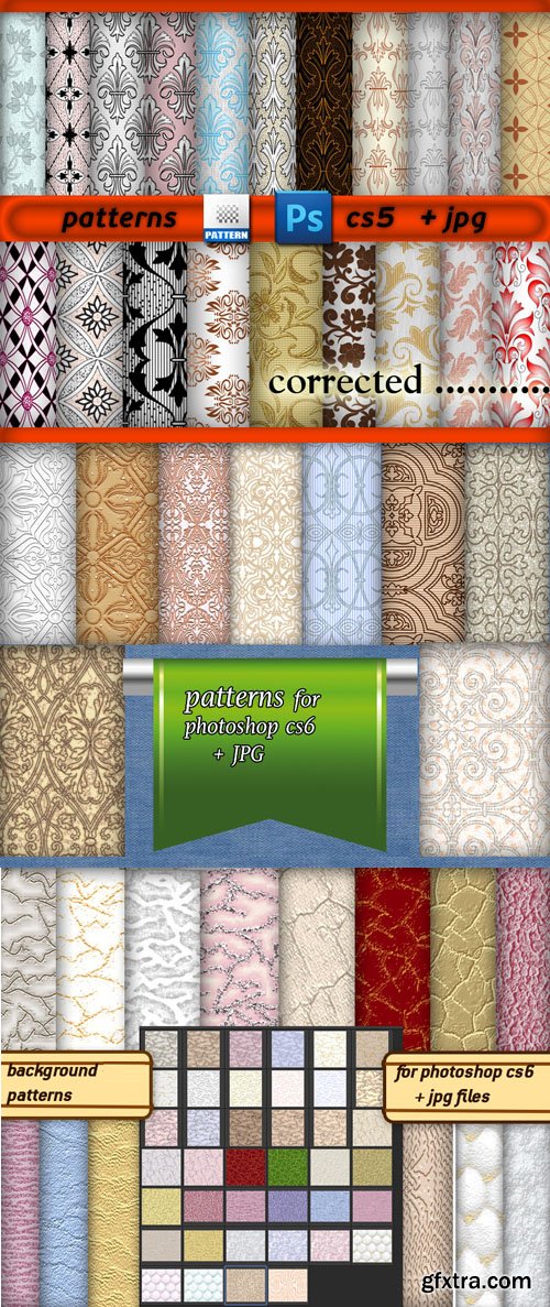 100+ Ornament Patterns for Photoshop + Textures