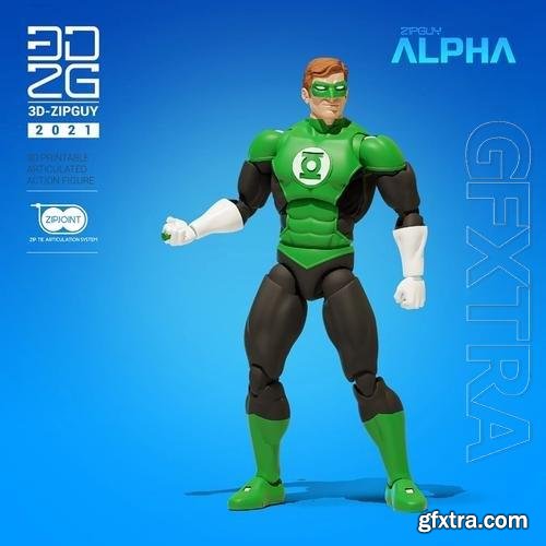 Emerald Guy Action Figure 3D Print