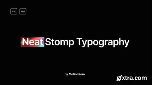 Videohive Neat - Stomp Typography 40473406