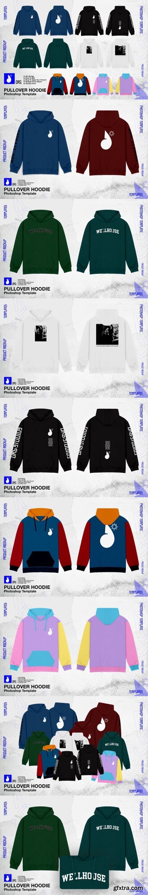 Pullover Hoodie Mockup