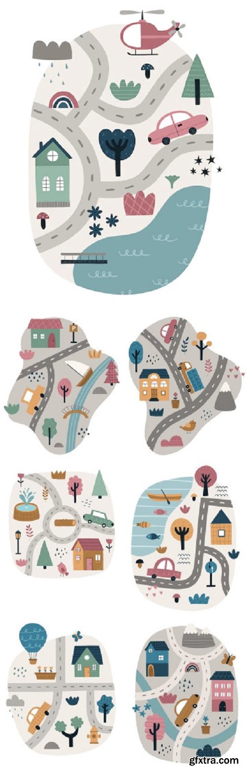 Cute city map » GFxtra