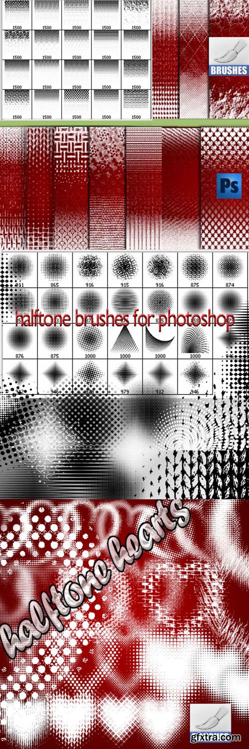 Halftone Brushes Collection for Photoshop