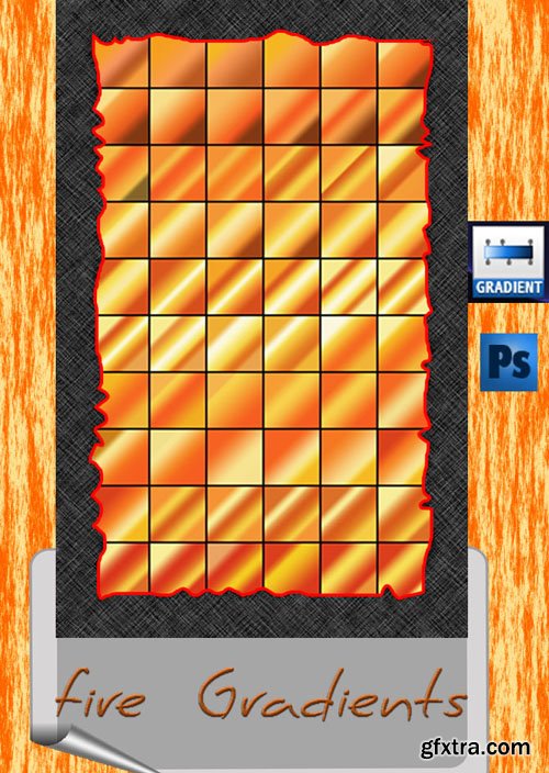 60 Fire Gradients for Photoshop