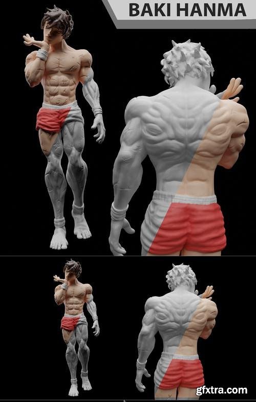 Baki The Grappler Baki Hanma Action Figure - 1/12 Scale