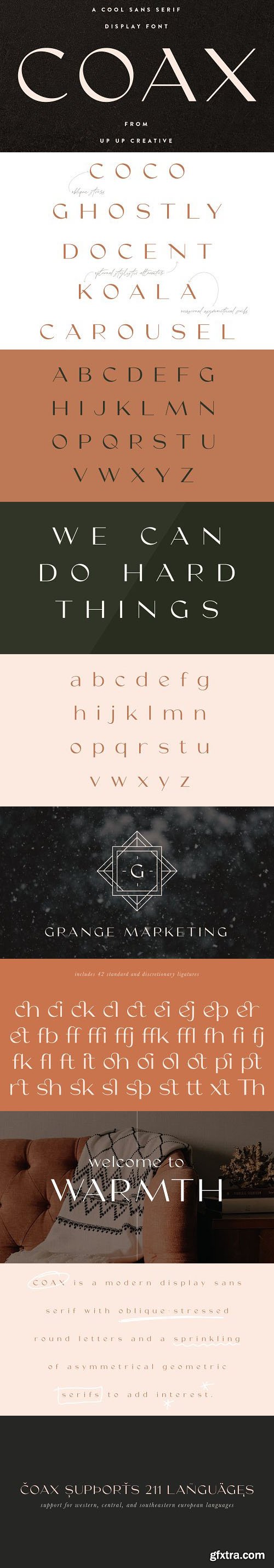 Coax - Sans Serif Display Font