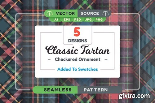 Tartan Seamless Pattern, Merry Christmas Texture VMUXXP9