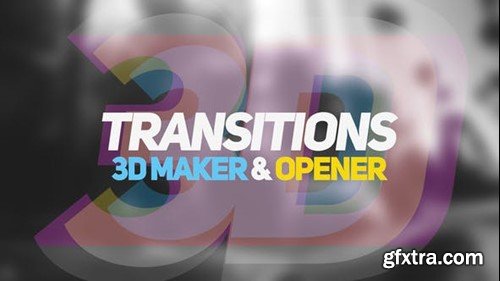 Videohive 3D Transitions, 3D Maker & Opener 22833775