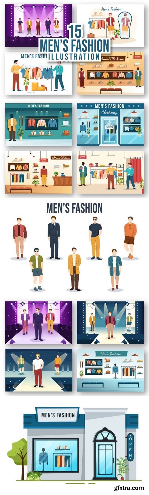 15 Fashion Men Illustratian